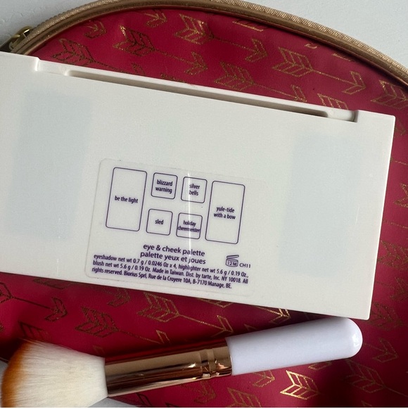 NEW! Tarte Eye & Cheek Palette, makeup brush, and bag - Picture 4 of 6